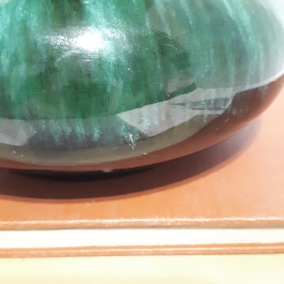 Blue Mountain Pottery Vase Vintage Small Blue Green Vase - Picture 2 of 5